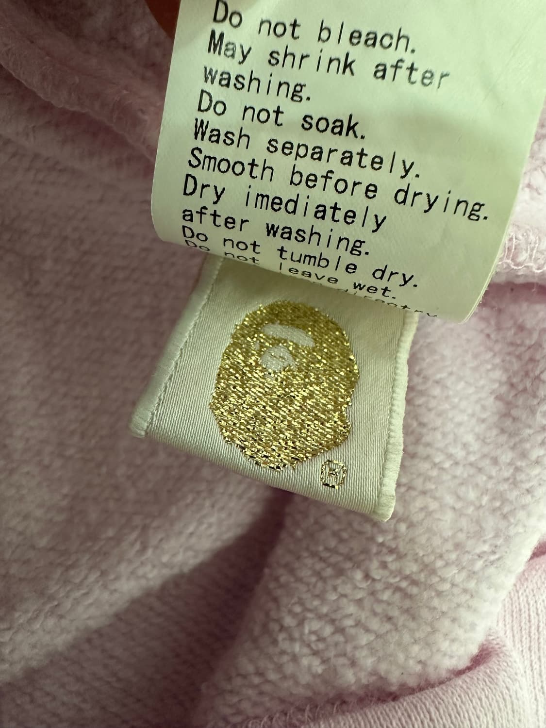 BAPE 베이프 핑크 후드 원피스 상품이미지6