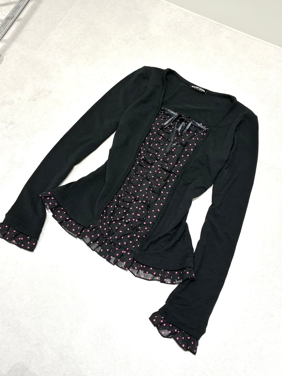 갸루 도트 프릴탑 상품이미지4