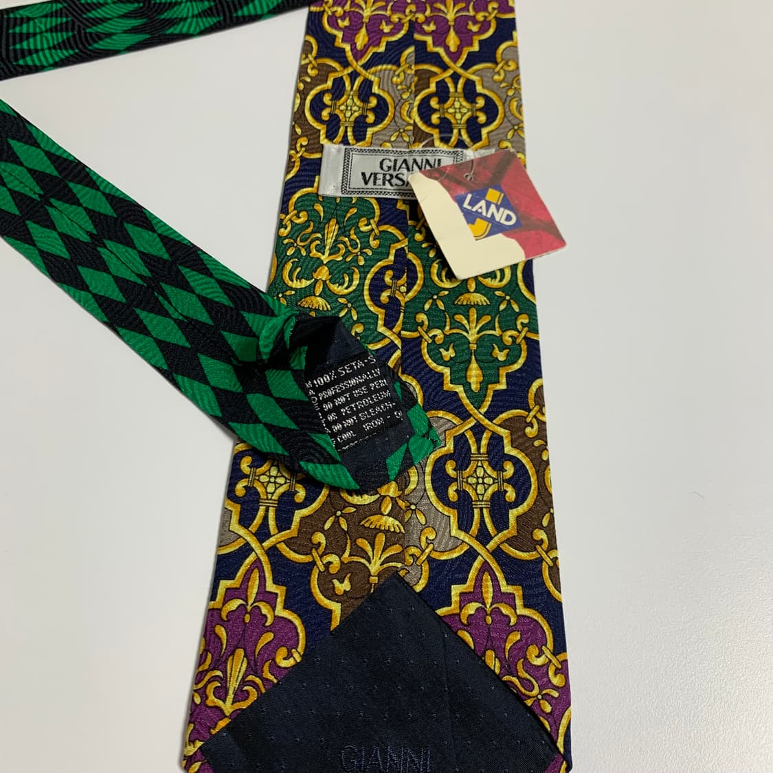 베르사체(VERSACE) 기하학적패턴 클래식 정장넥타이 최상급 상품이미지7