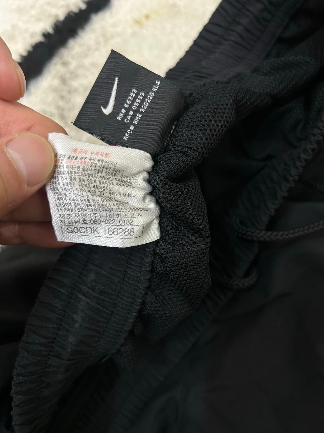 [L]나이키 올드스쿨 스우시 우븐 팬츠/블랙 상품이미지6