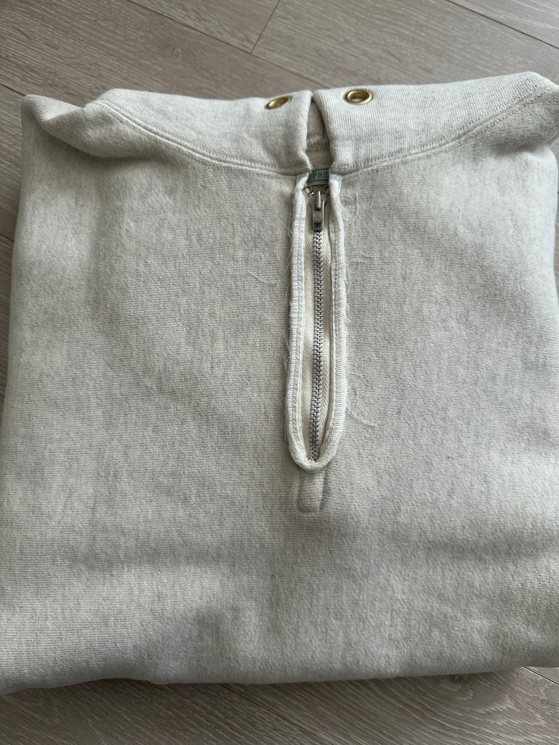 아프레쎄 하프집 스웻후디 /3sz/그레이 상품이미지2