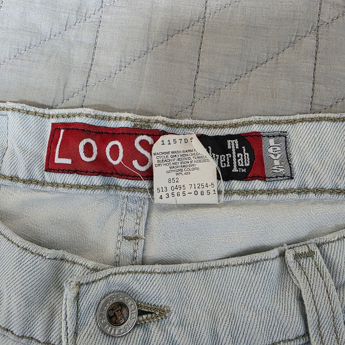 [38X30] 90s 빈티지 리바이스 실버탭 루즈핏 ver. 아이스진 상품이미지5