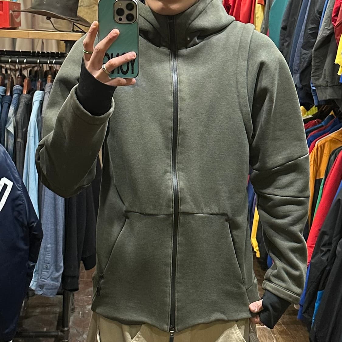 [HI] 나이키 조던 후드집업 카키 상품이미지2