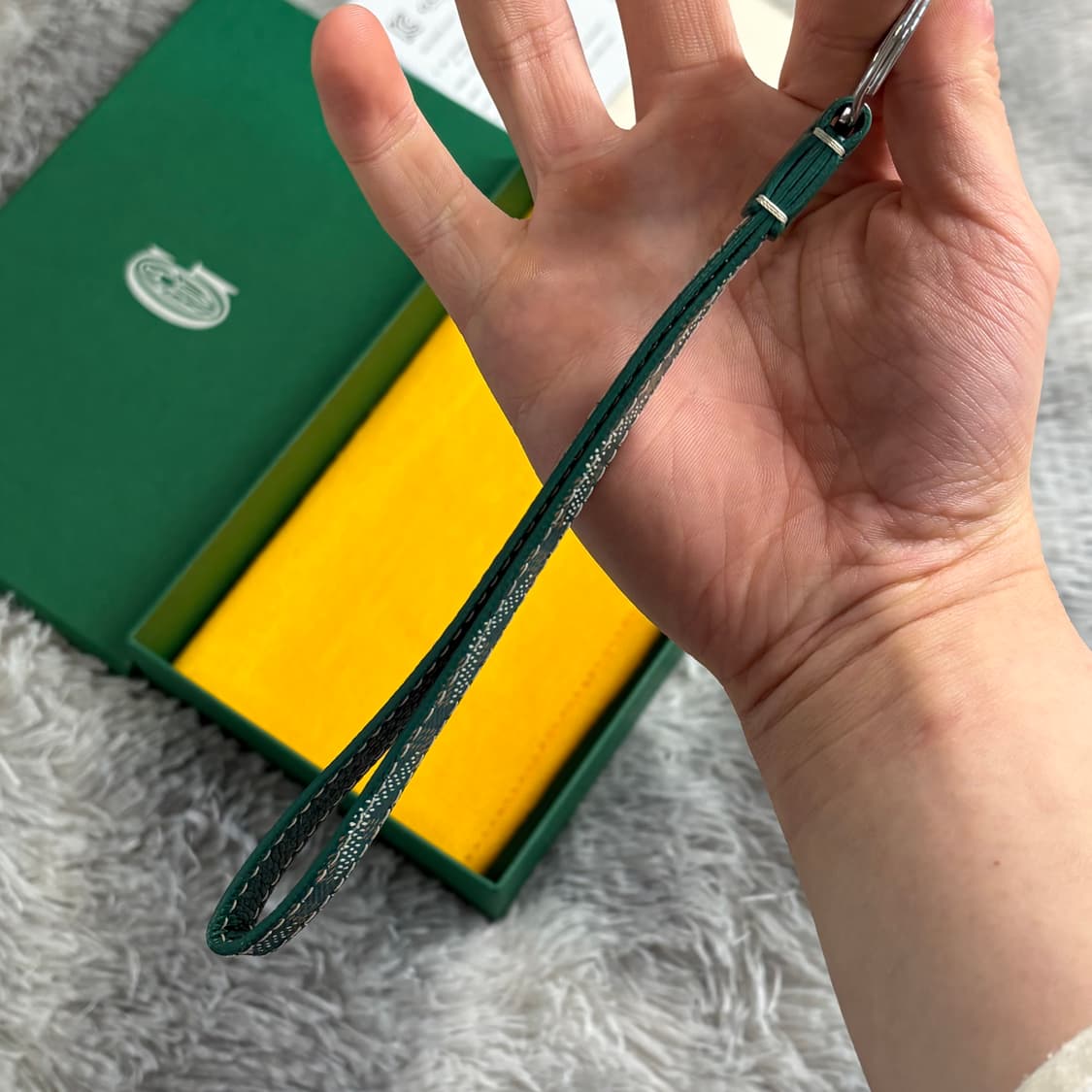 고야드 세서미 키링 그린 풀박스 상품이미지4
