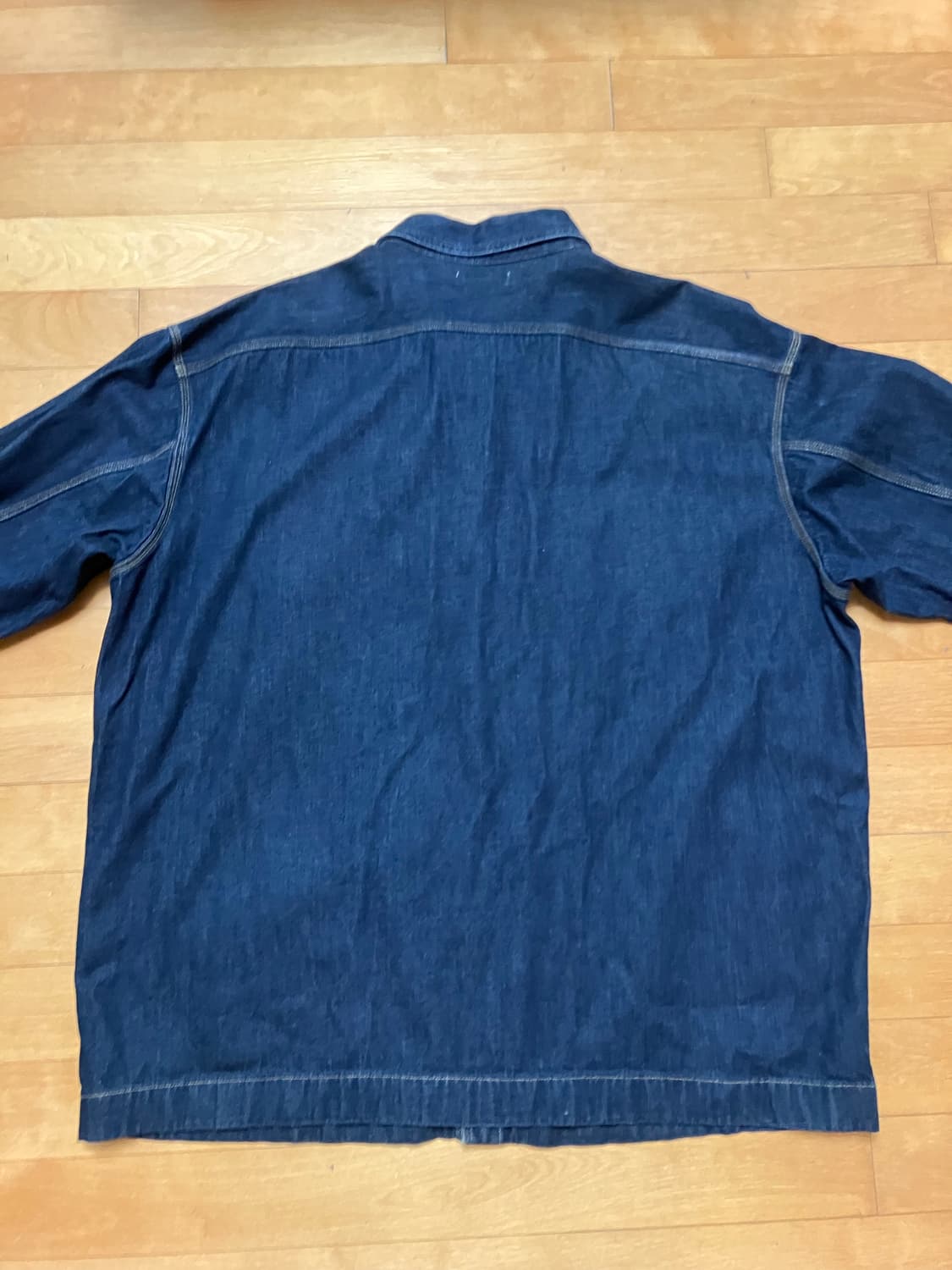 유니클로 U 데님 오버사이즈 셔츠 XXL 상품이미지7