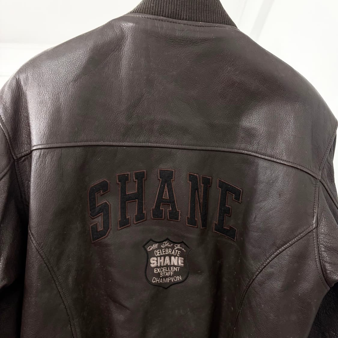 Shane 90s 소가죽 엠브로이더리 봄버 자켓 상품이미지9