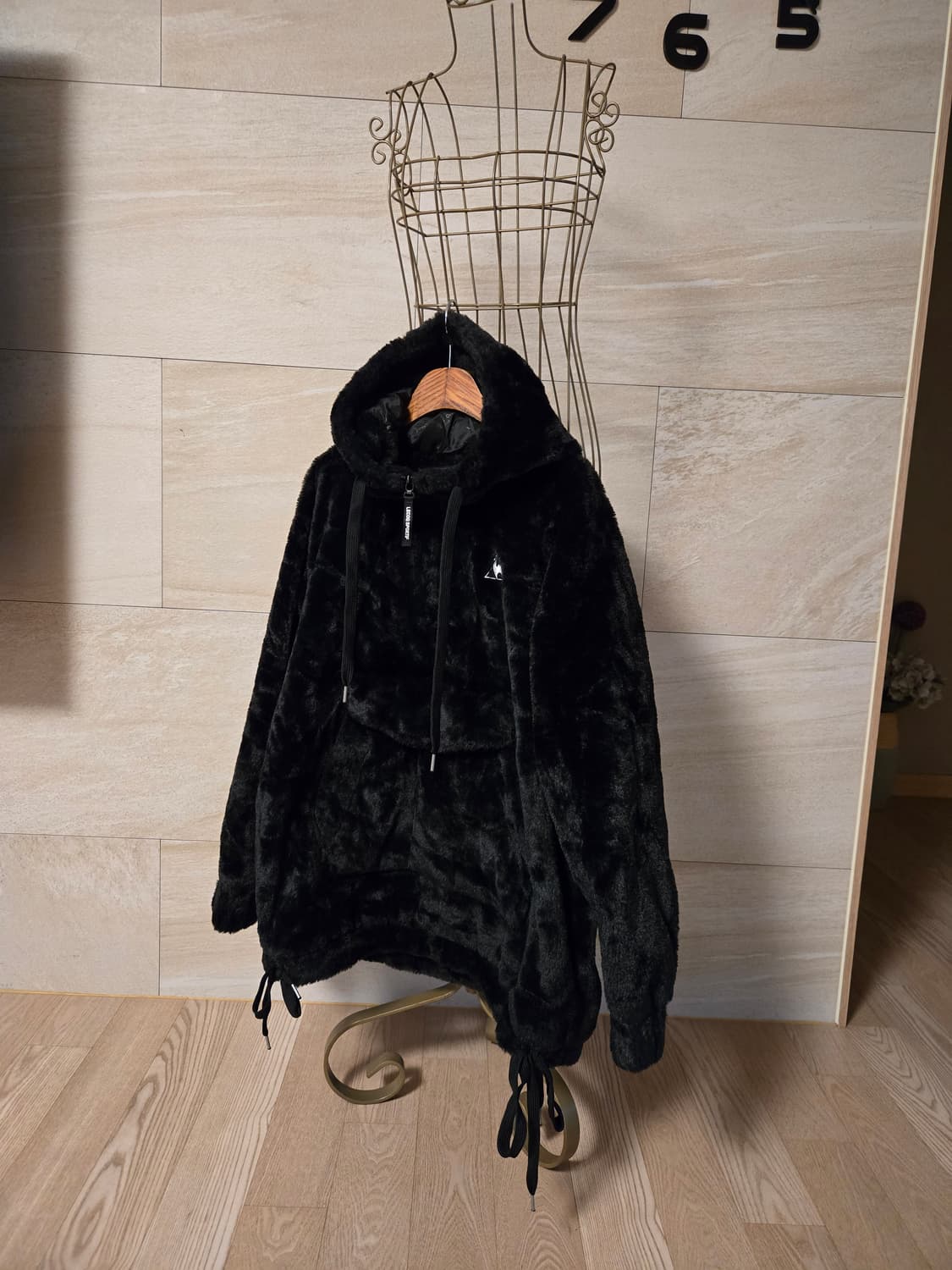 [85/s] 르꼬끄 밍크퍼 여성 방풍 아노락 자켓 상품이미지3