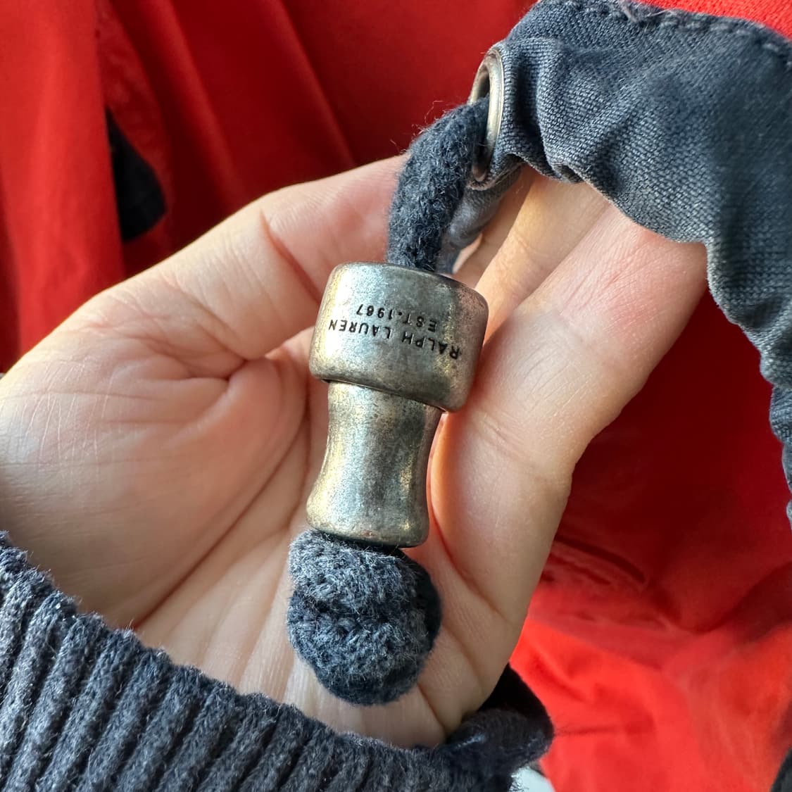 90s 폴로 랄프로렌 빈티지 레스큐 자켓 네이비 오렌지 XL 상품이미지6