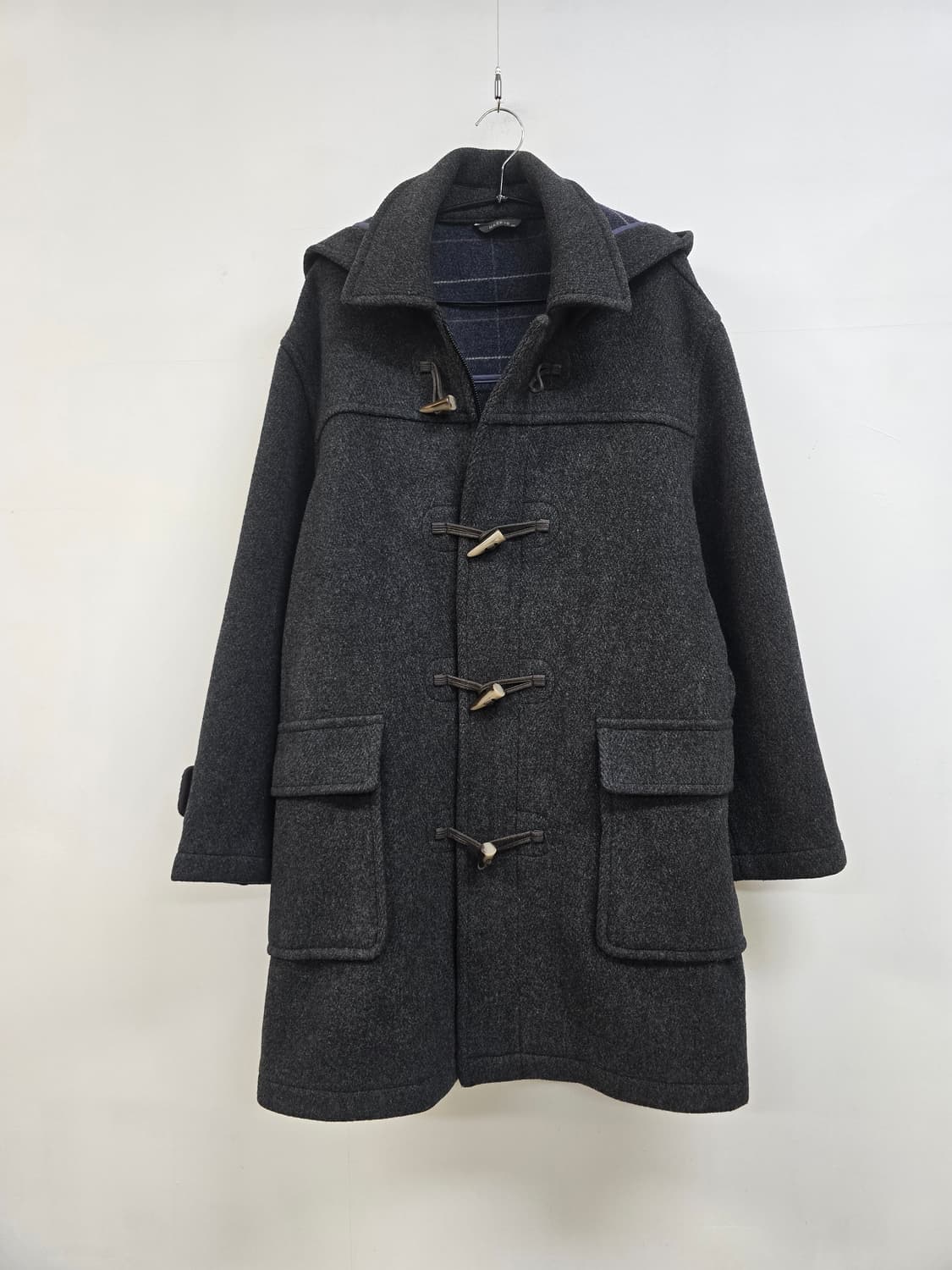 헤지스 도톰 울 떡볶이 후드 코트 상품이미지2