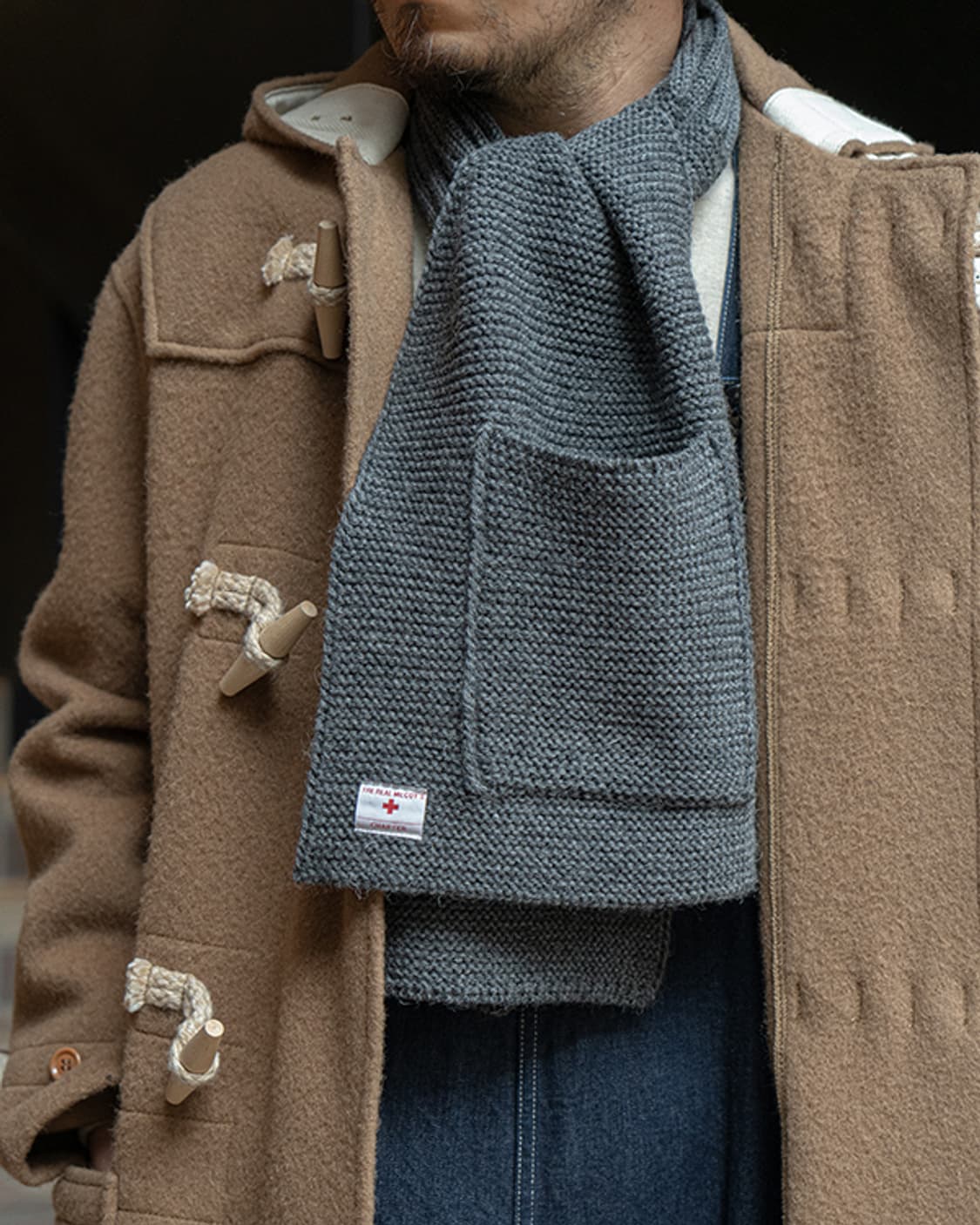 리얼맥코이 리브드 머플러 상품이미지3