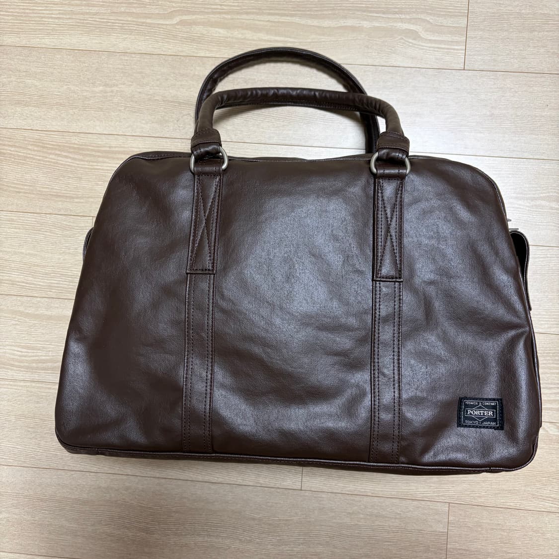 요시다포터 porter 프리스타일 보스턴백 브라운 (미사용에 가까움) 상품이미지1