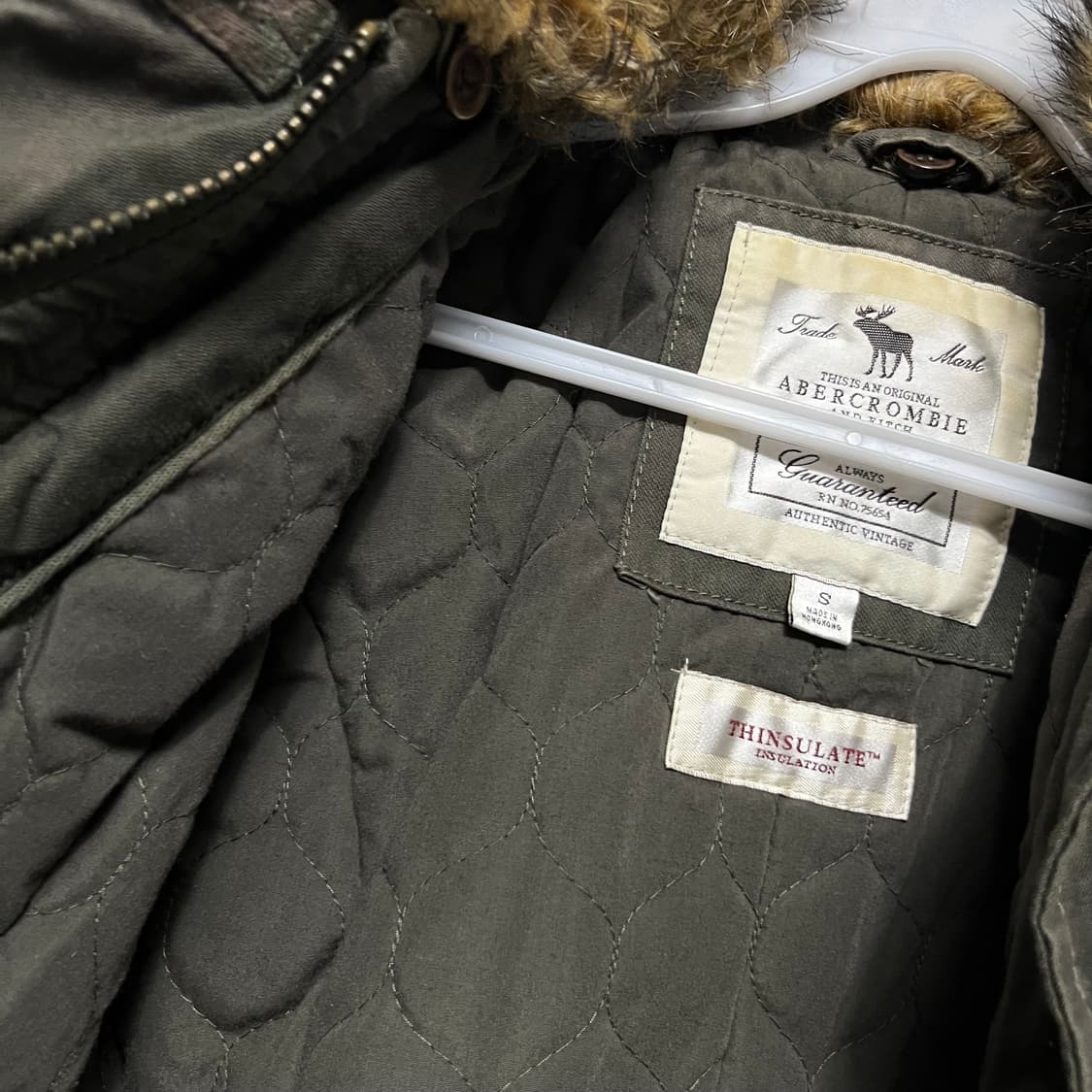 아베크롬비 퍼 야상 자켓 상품이미지2