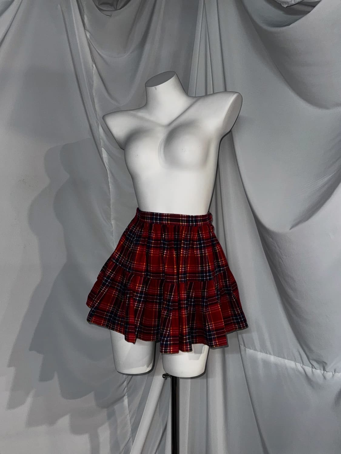 Axes Femme 나나깔 데일리 레드체크 펑크 코디세트  상품이미지2