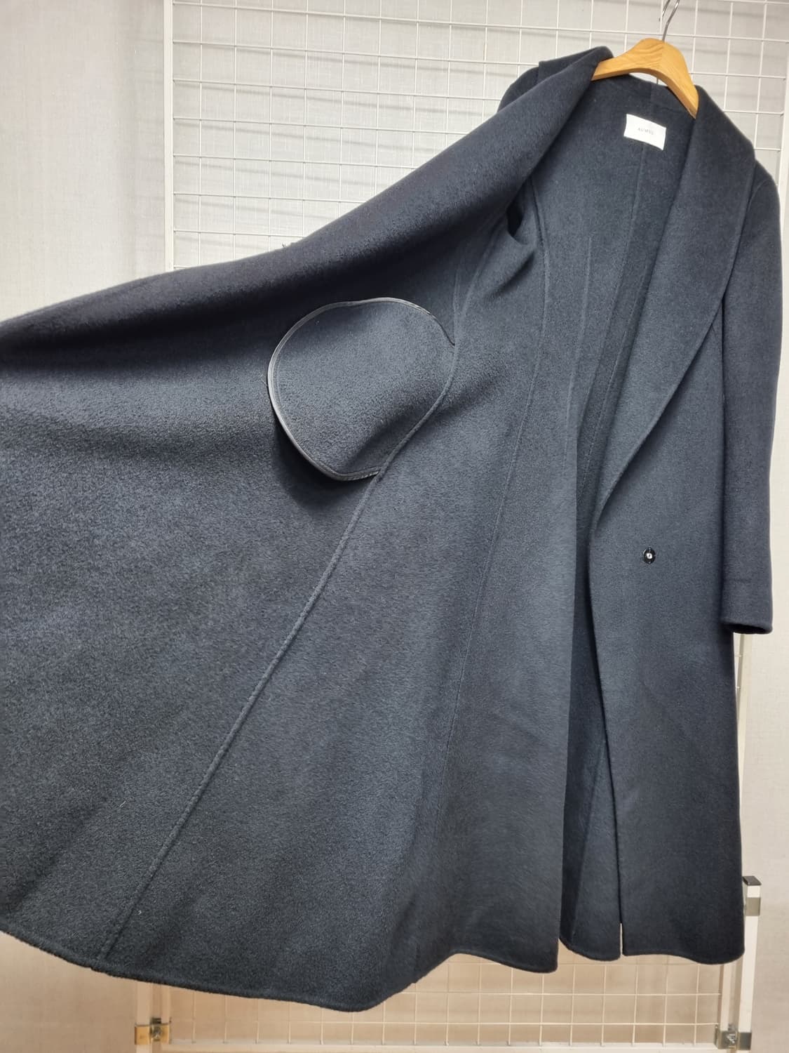 (택포) AUMUU 오뮤 모직코트 55 (블랙) 상품이미지3