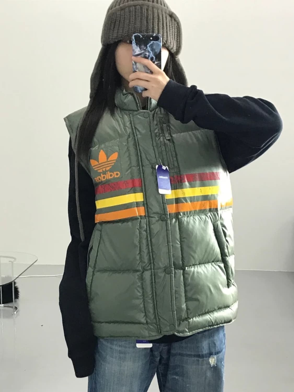 00's 아디다스 오리지널 빈티지 패딩 베스트 상품이미지2