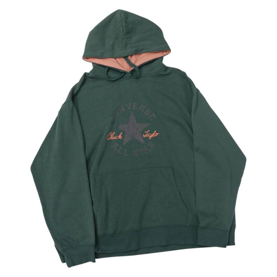 Converse 컨버스 올스타 빅로고 다크그린 기모 후드티 (LL) 상품이미지1