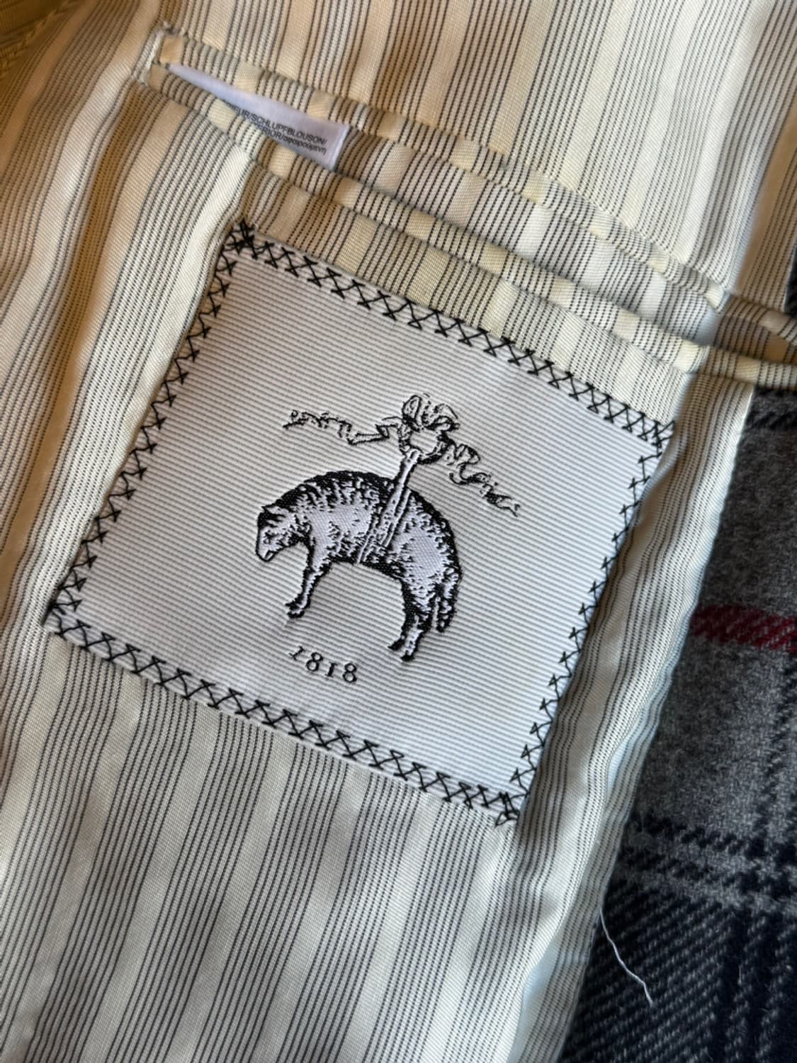 브룩스 브라더스 블랙플리스 체스터필드 코트 100 상품이미지5