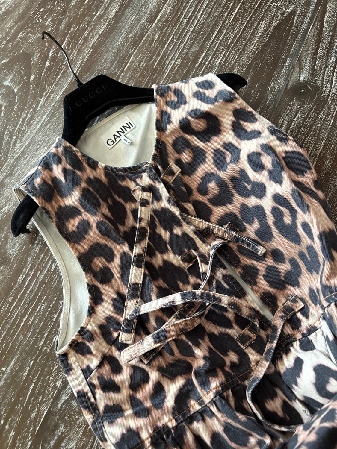 가니 호피 원피스 36 상품이미지3