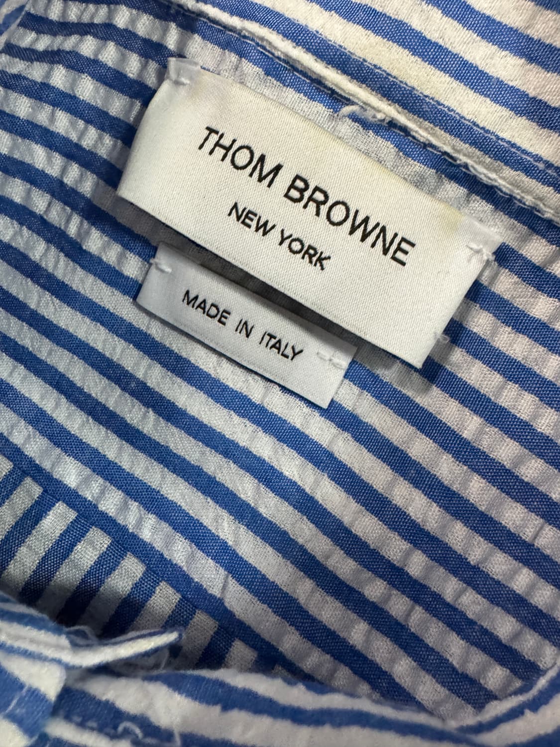 톰브라운 커스텀 리메이크 시어커스 스트라이츠 셔츠 상품이미지3