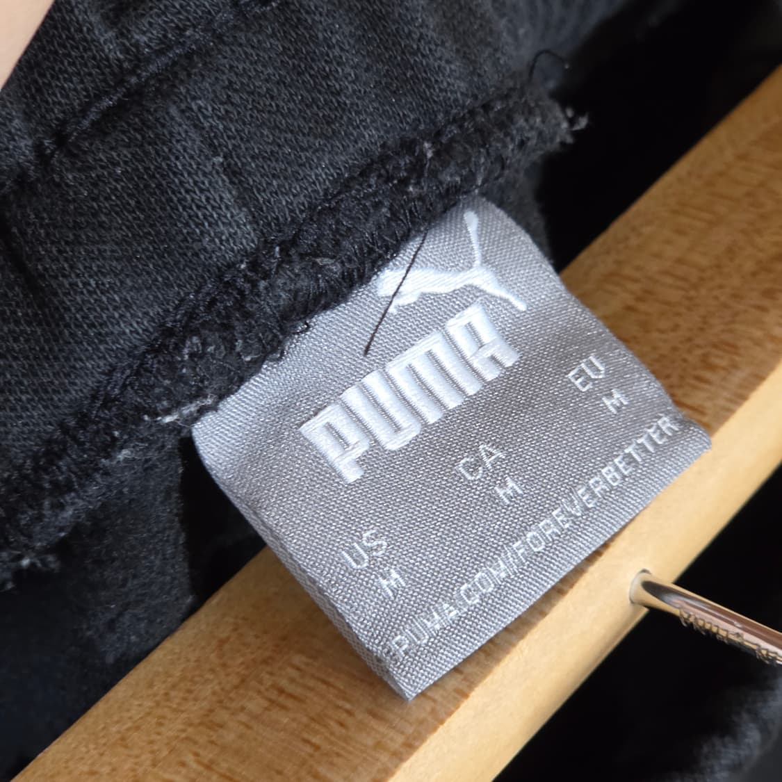 퓨마 블랙 코튼 약기모 조거 팬츠 상품이미지7