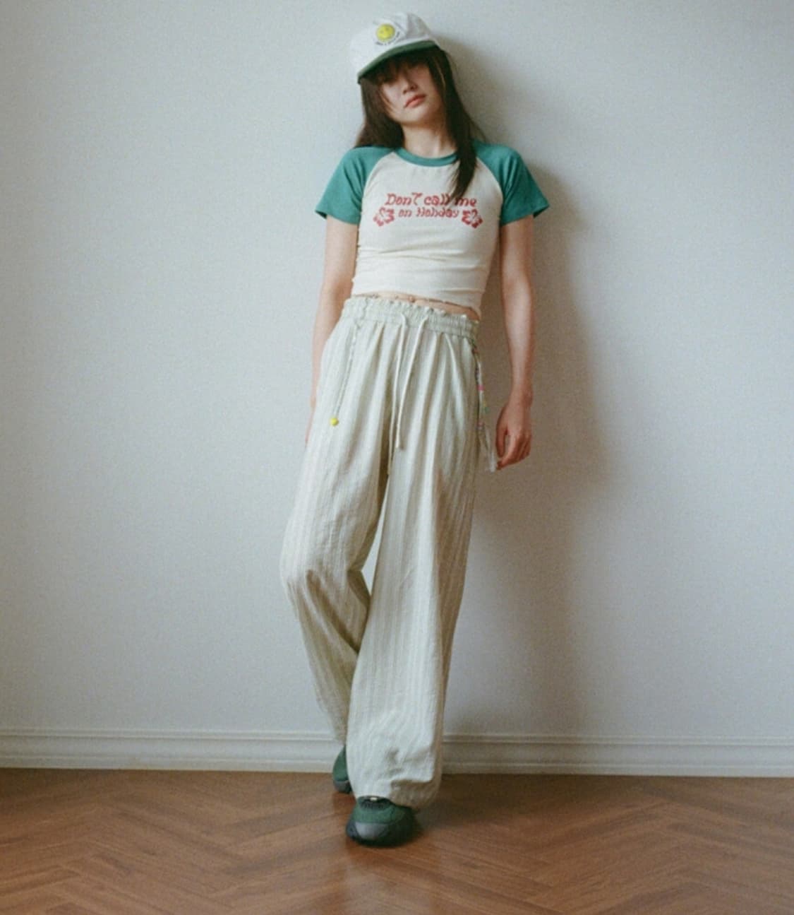 MINJIENA stripe pants green 상품이미지4