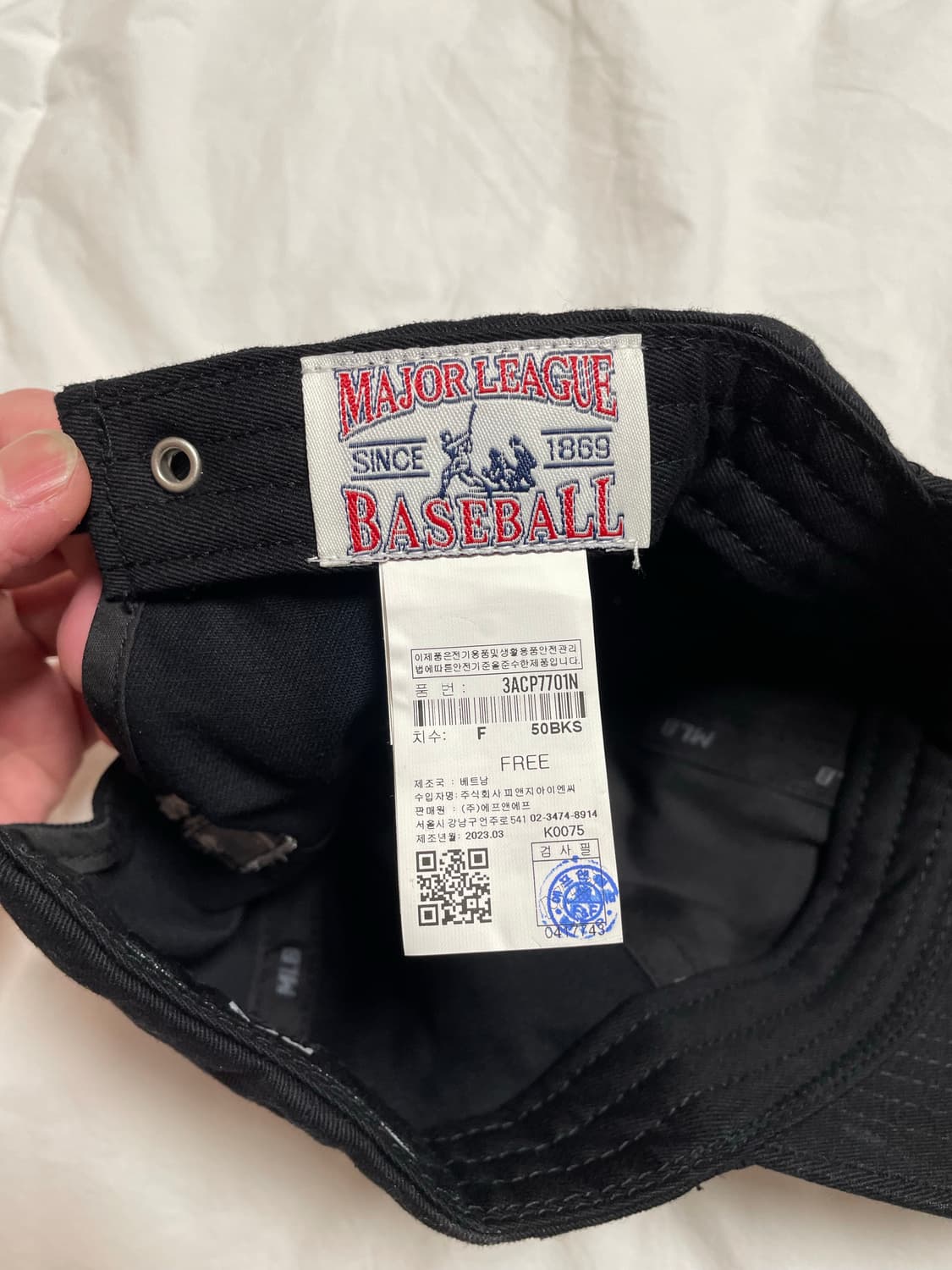 엠엘비 NY 뉴욕 양키스 볼캡 블랙 프리사이즈 상품이미지8