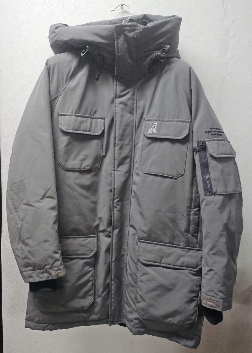 캉골 덕다운 하프 패딩 XL  그레이 상품이미지1