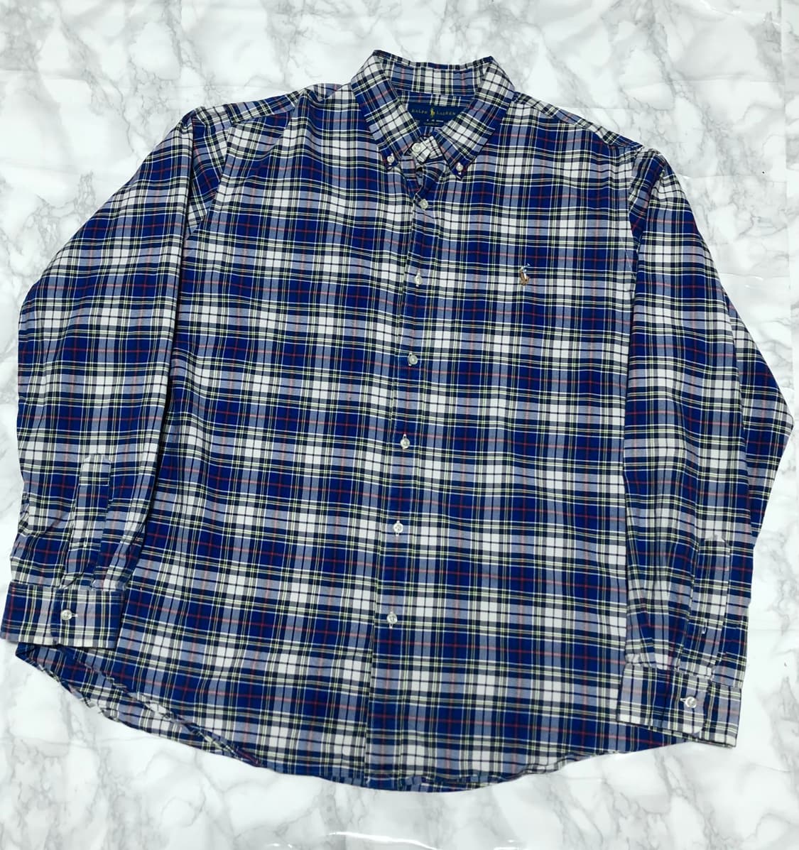 폴로 랄프로렌 체크셔츠 거의새거 남성용 XXL 상품이미지1