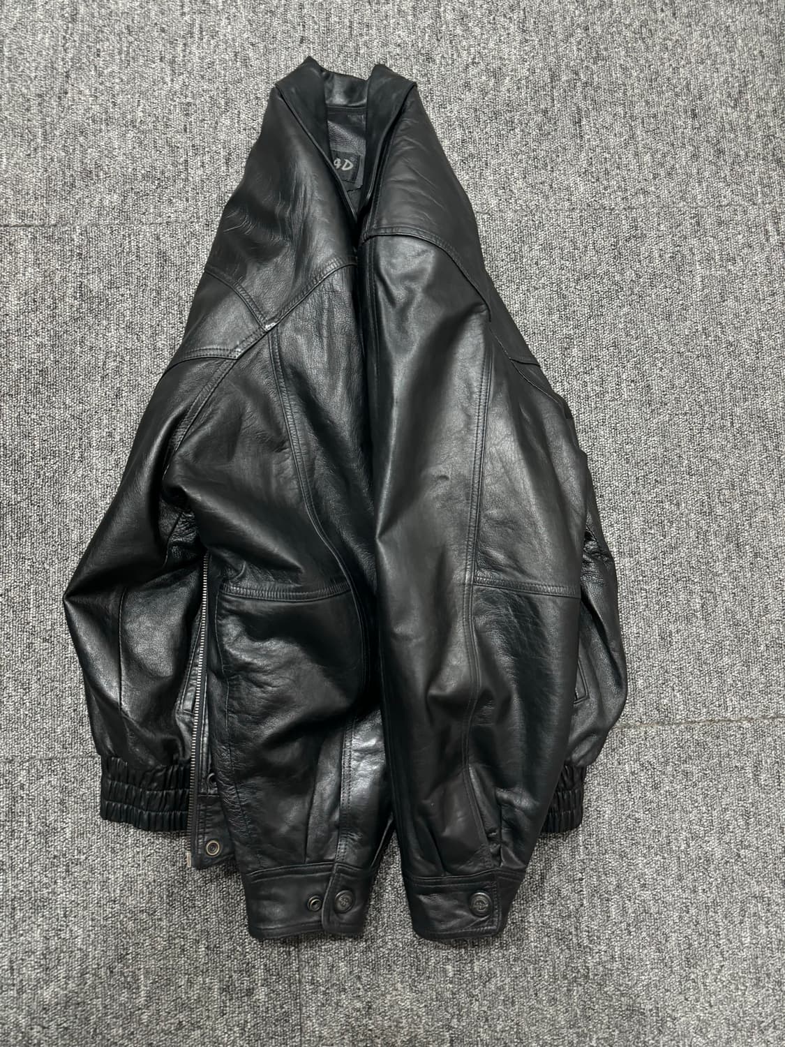 빈티지 쉽스킨 레더 점퍼 봄버 자켓 a-2 상품이미지4