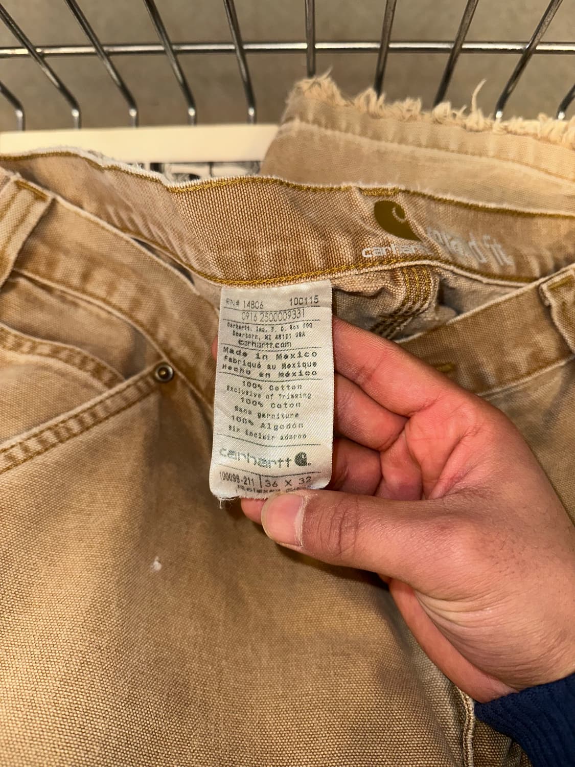 00’s Carhartt canvas double knee repair 상품이미지10