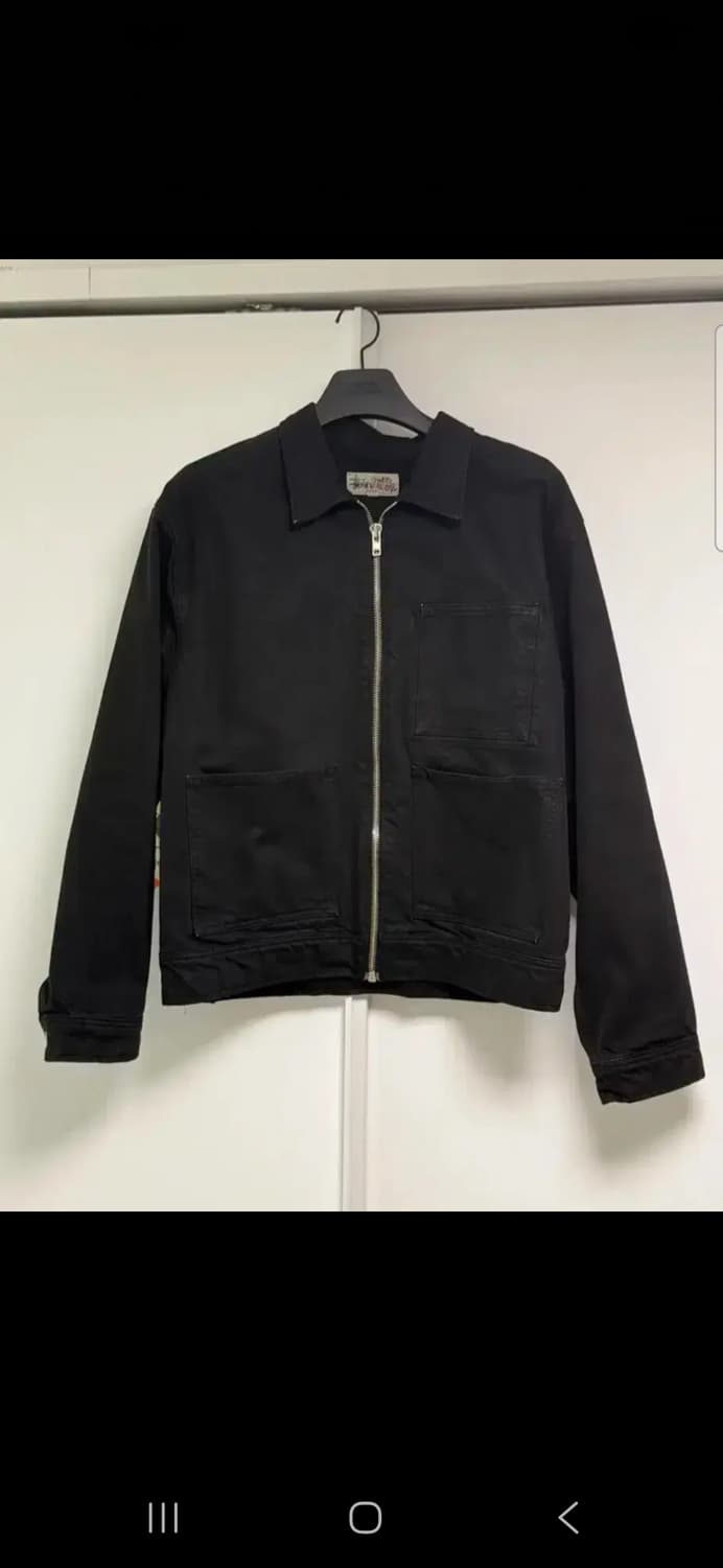 스투시 오버다이드 집 워크자켓 블랙 상품이미지2