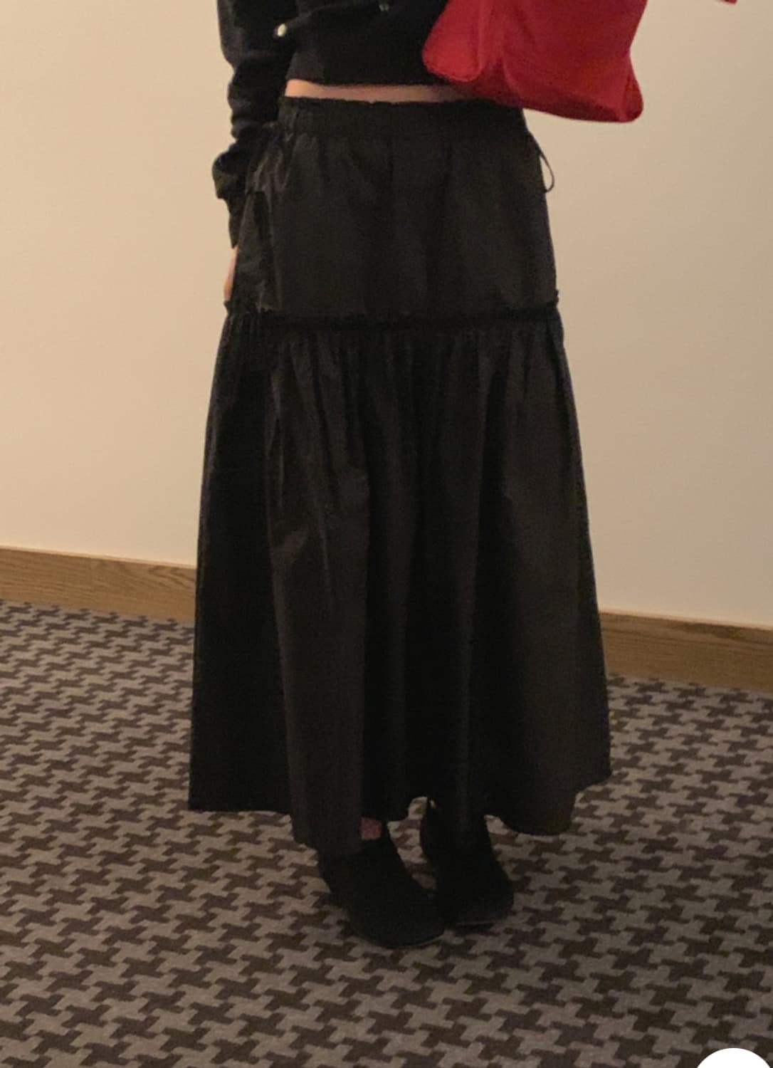 메이비베이비 롱스커트 Lahey 블랙 상품이미지2