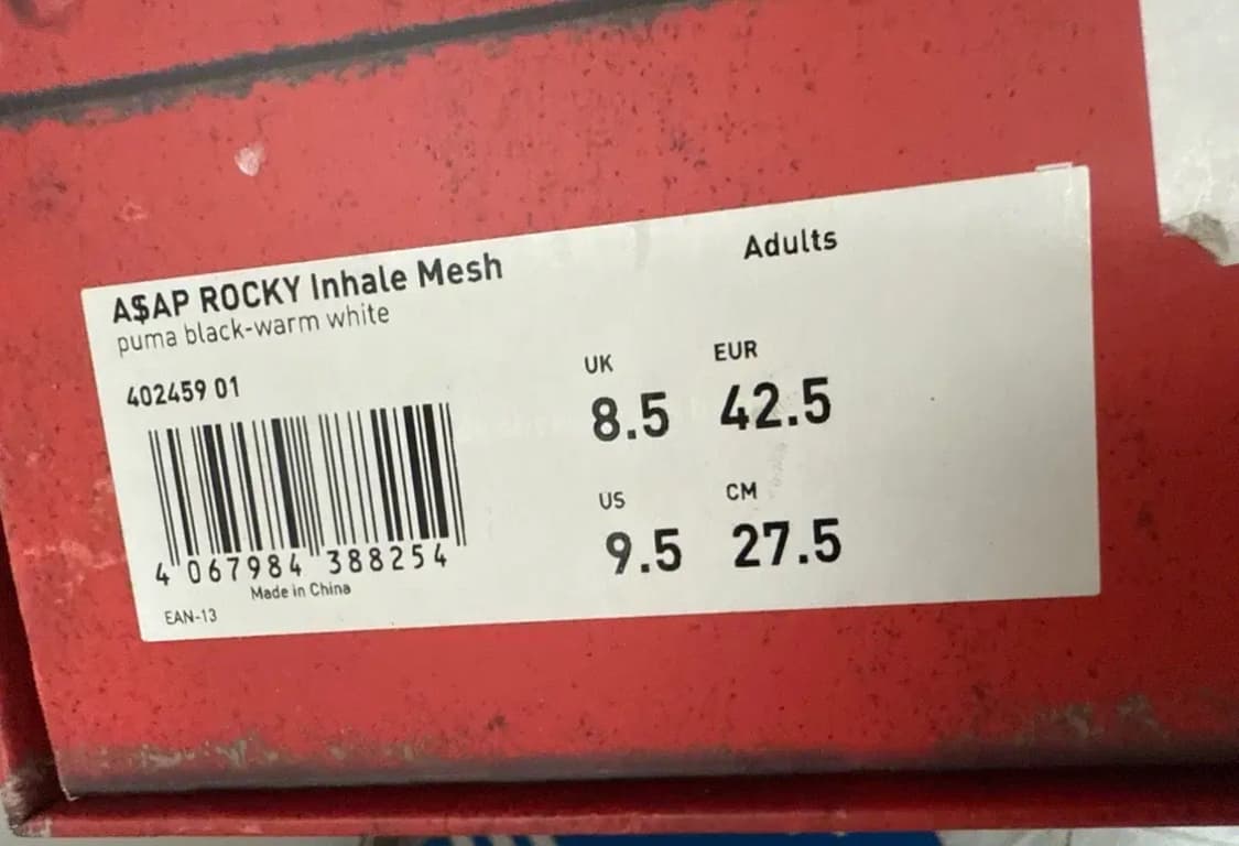 A$AP Rocky x PUMA Inhale Mesh Sneakers 상품이미지10