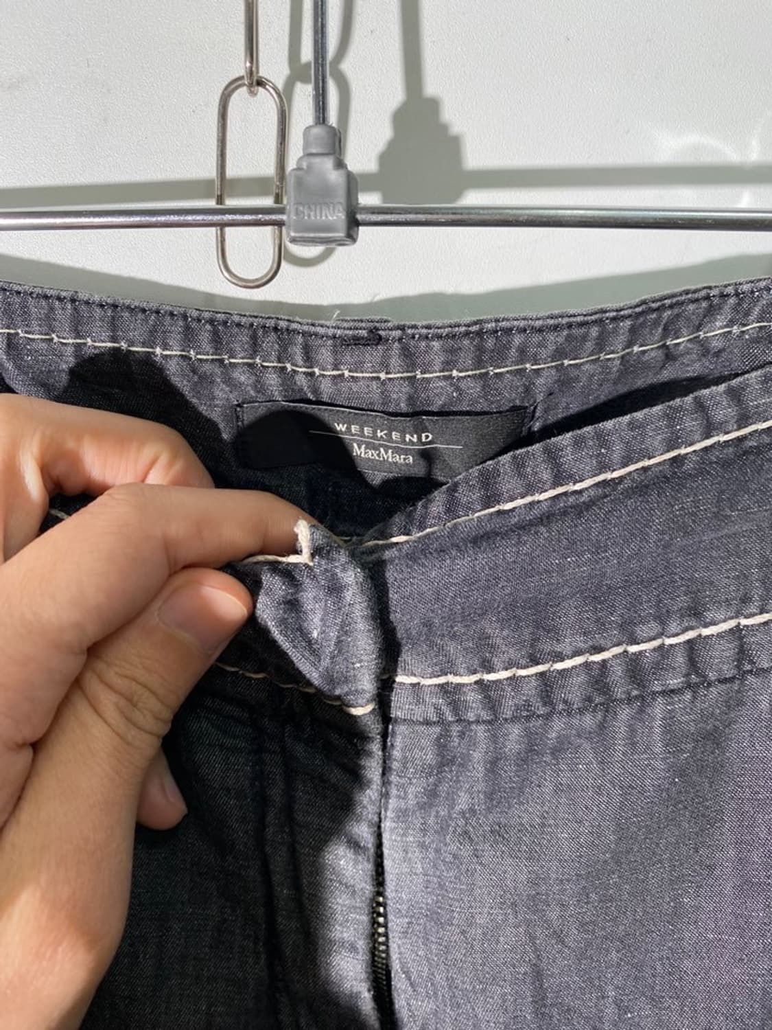 막스마라 코튼 린넨 크롭 팬츠 상품이미지3