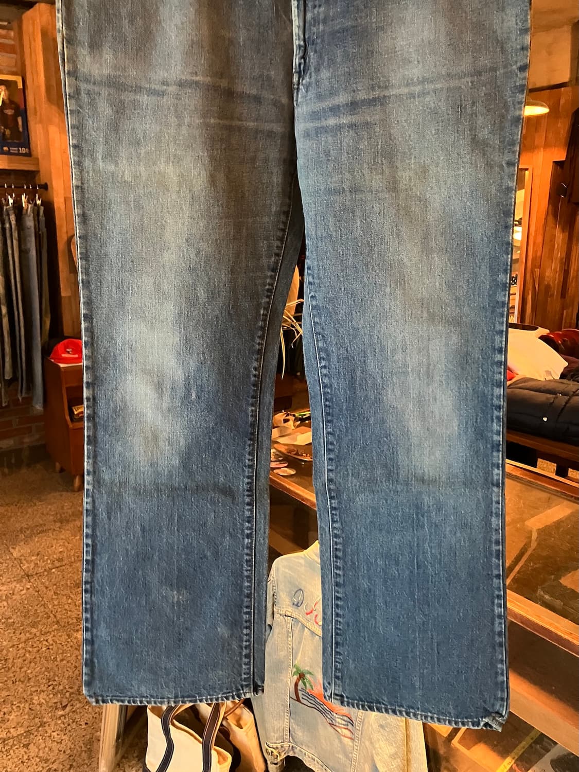 80s USA 빈티지 리바이스 66후기 517 부츠컷 데님 팬츠 상품이미지4