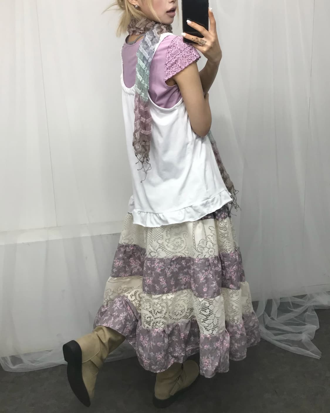 ✿라벤더 레이스 하구미 코디  set ✿ 상품이미지3