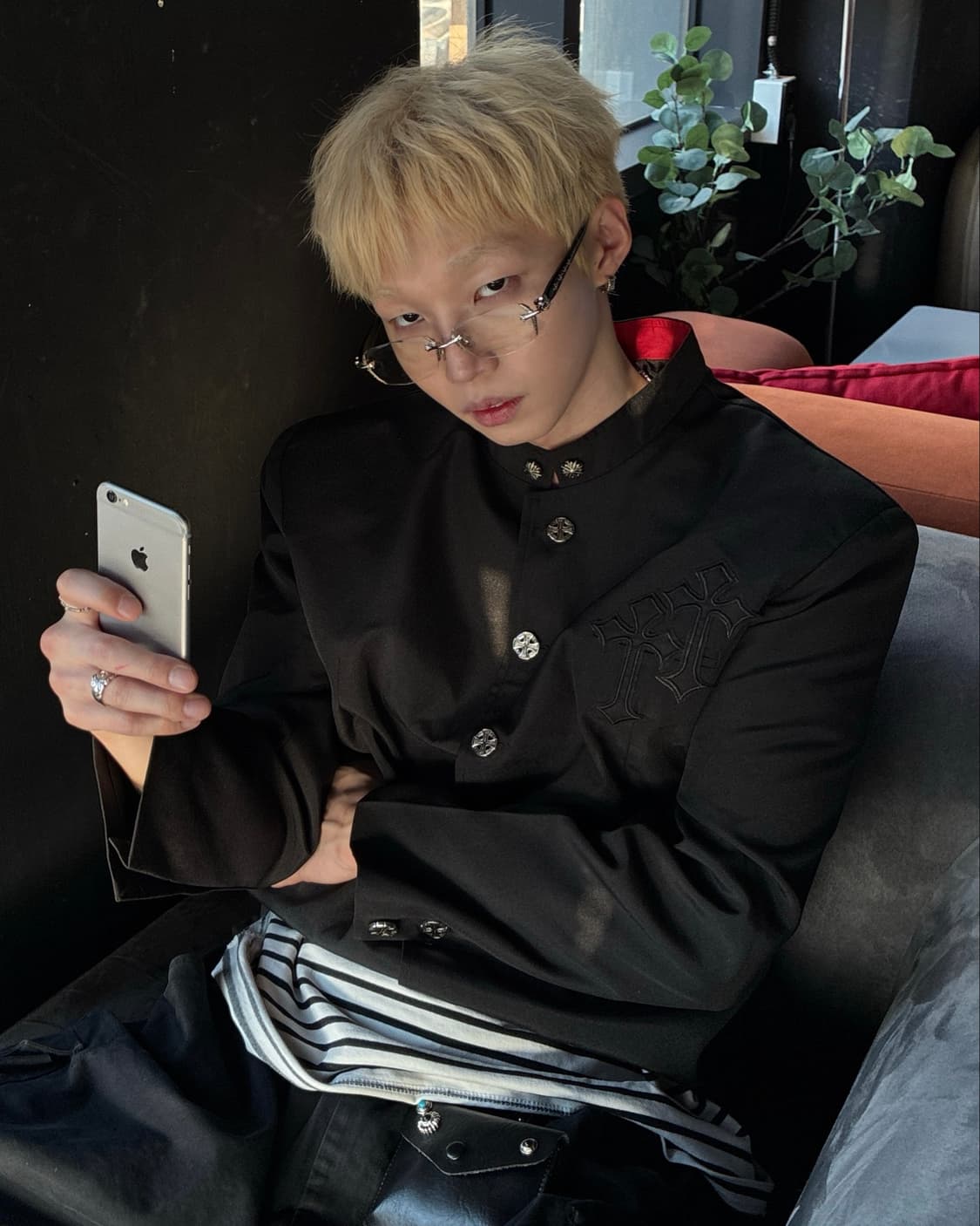 크롬 커스텀 가쿠란 크롭 자켓 상품이미지2