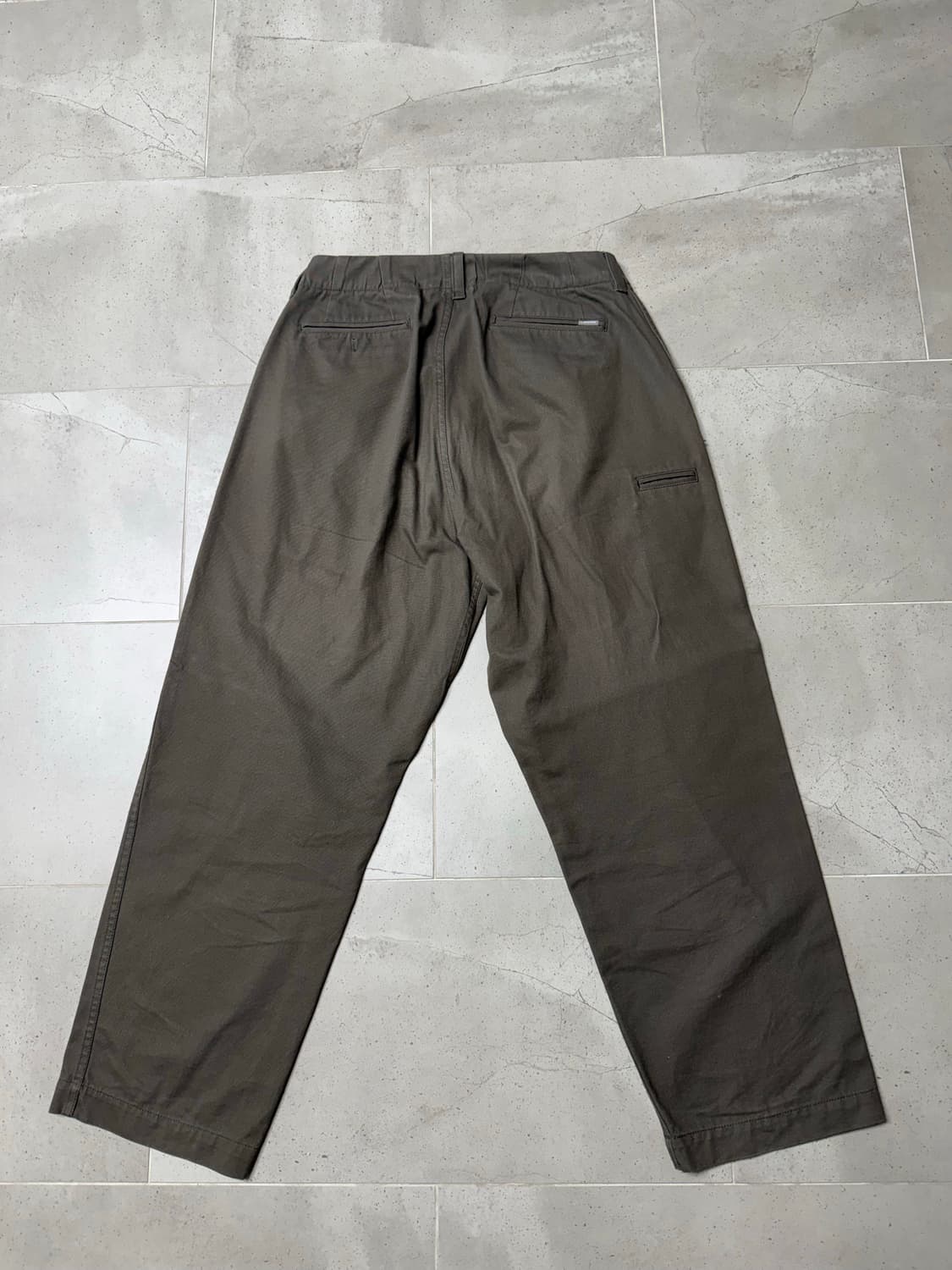 에스피오나지 wide officer pants taupe m 상품이미지2