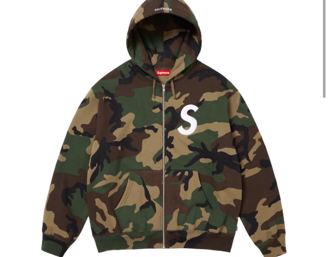 슈프림 카모 S로고 후드 M 새상품 판매해요 상품이미지1