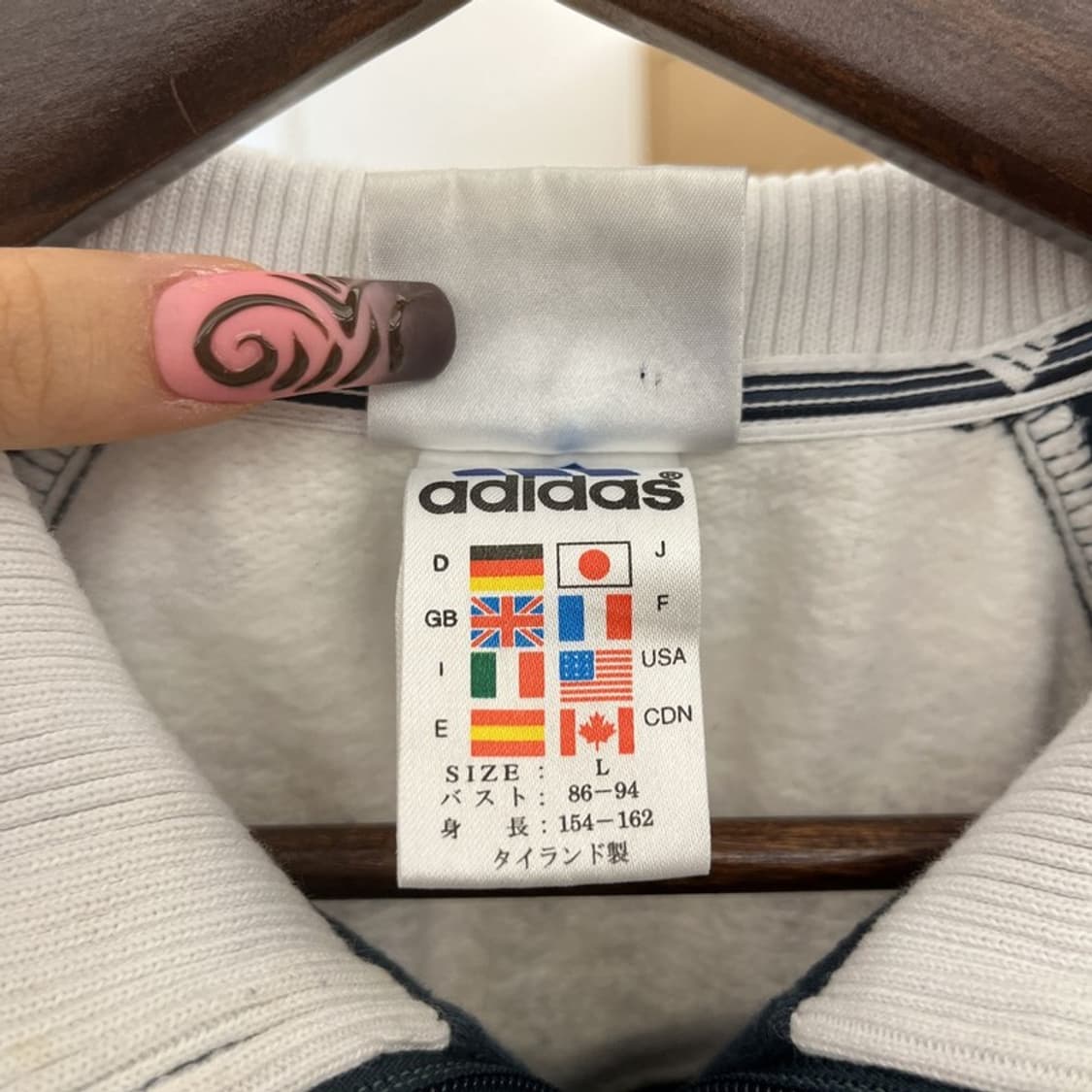 아디다스 재팬 희귀 스트릿 펑크 캐주얼 집업 L C11497 상품이미지6