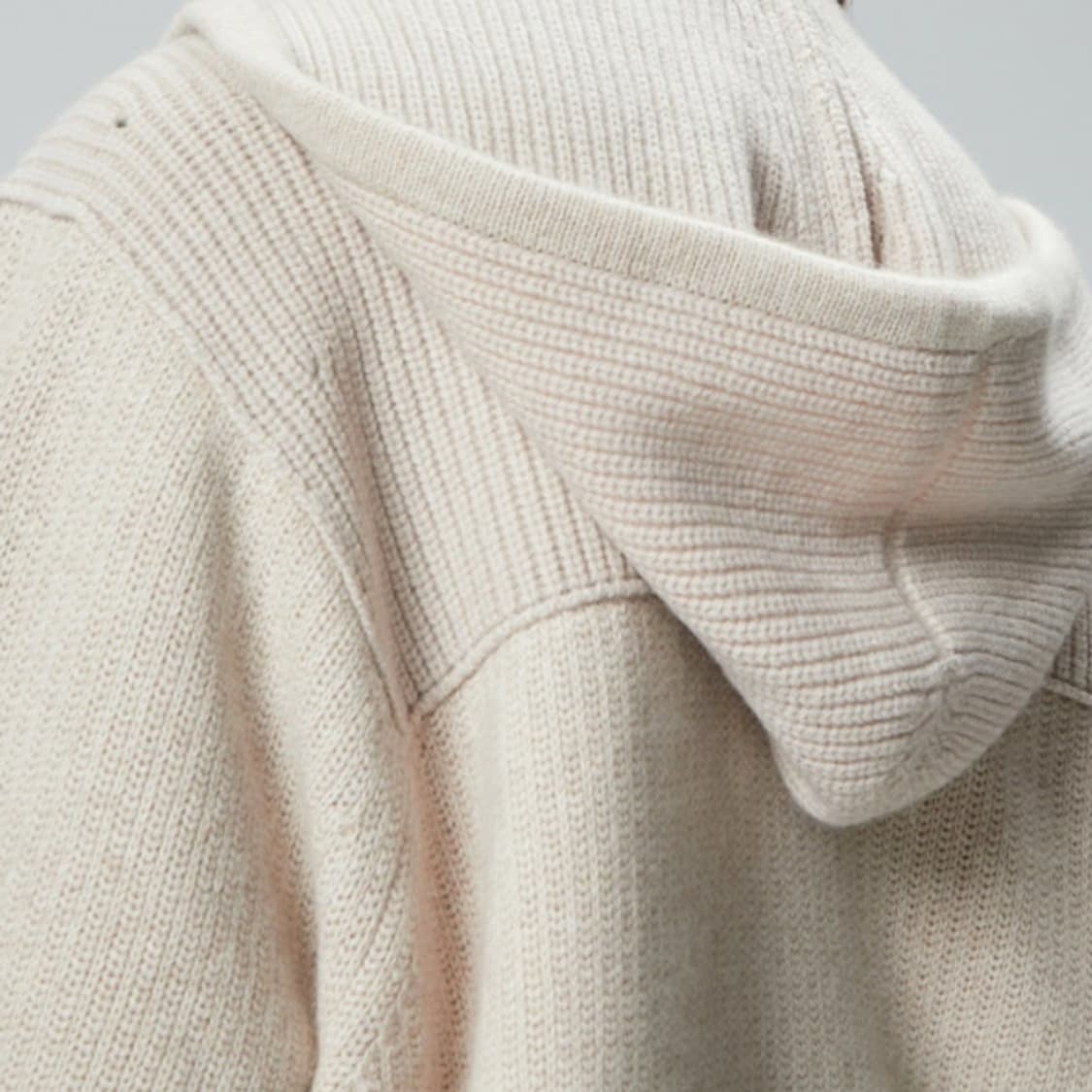 시스템(SYSTEM) 라쿤울 돌먼 후드니트가디건 프리사이즈 상품이미지5