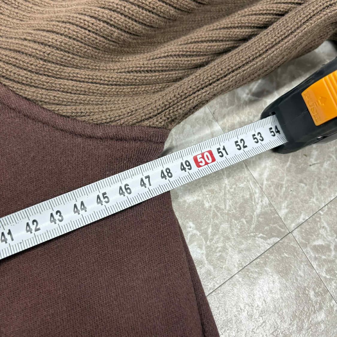 Get used 겟유즈드 진스 y2k 초코브라운  걸즈 니트 집업 희귀져 상품이미지6