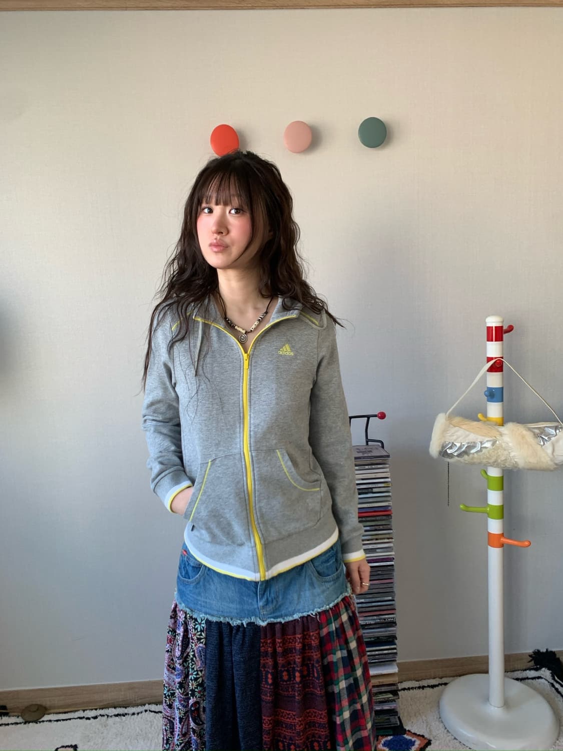 adidas silver pearl hoodie .. 상품이미지3