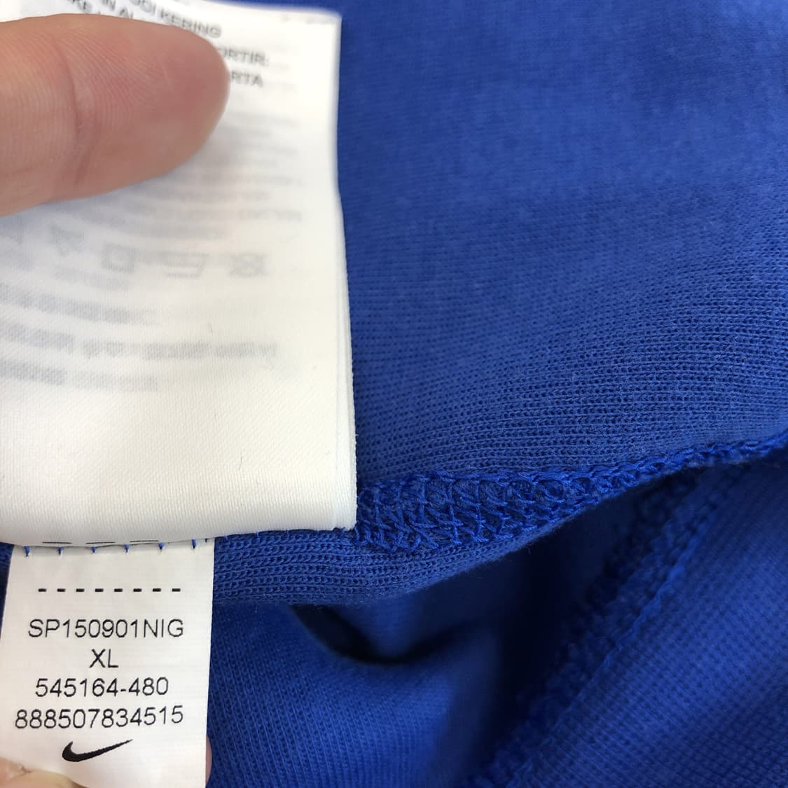 나이키 테크팩 블루 맨투맨 XL  상품이미지7