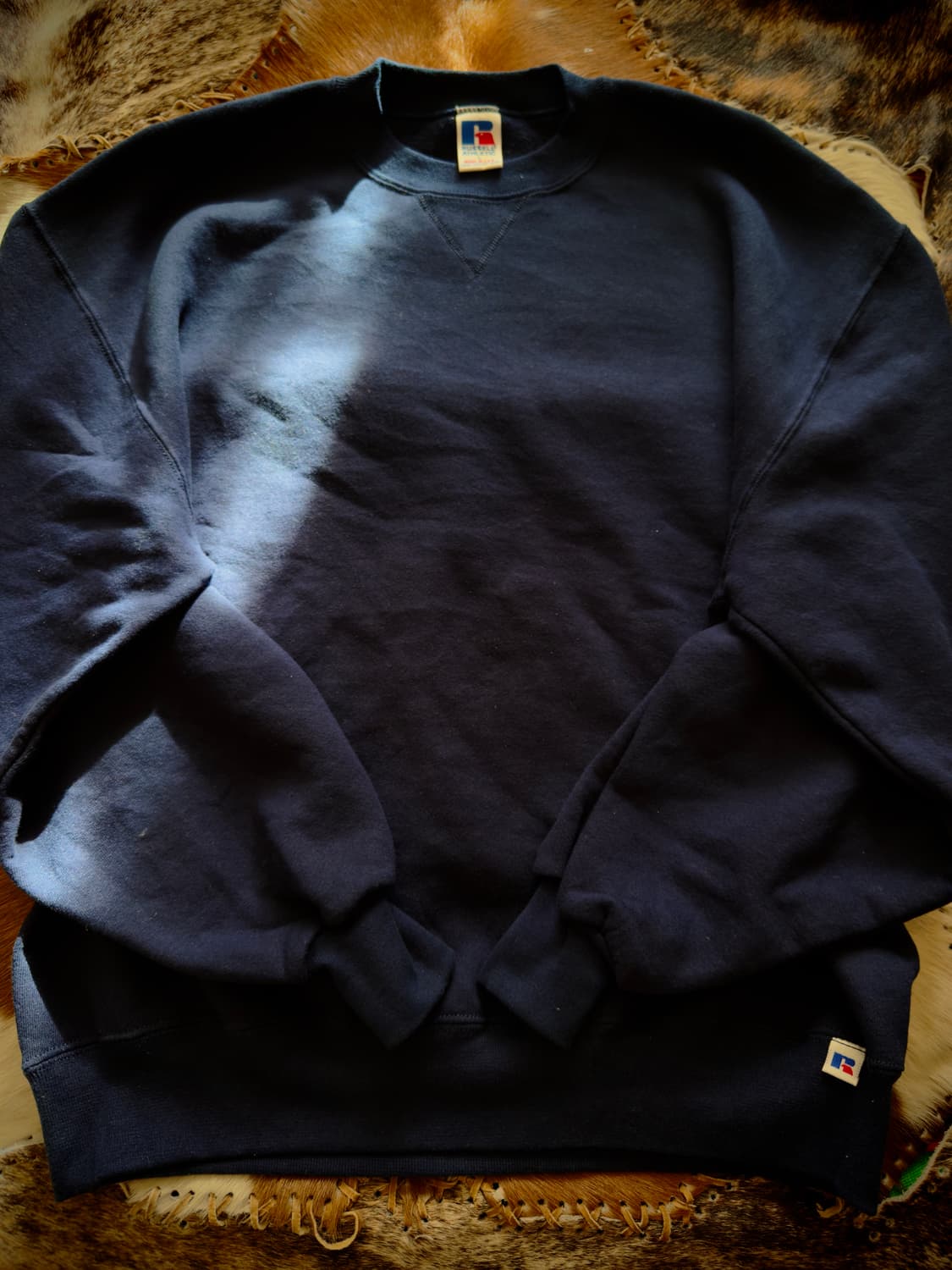 90S USA Russell Navy Sweatshirt 상품이미지3