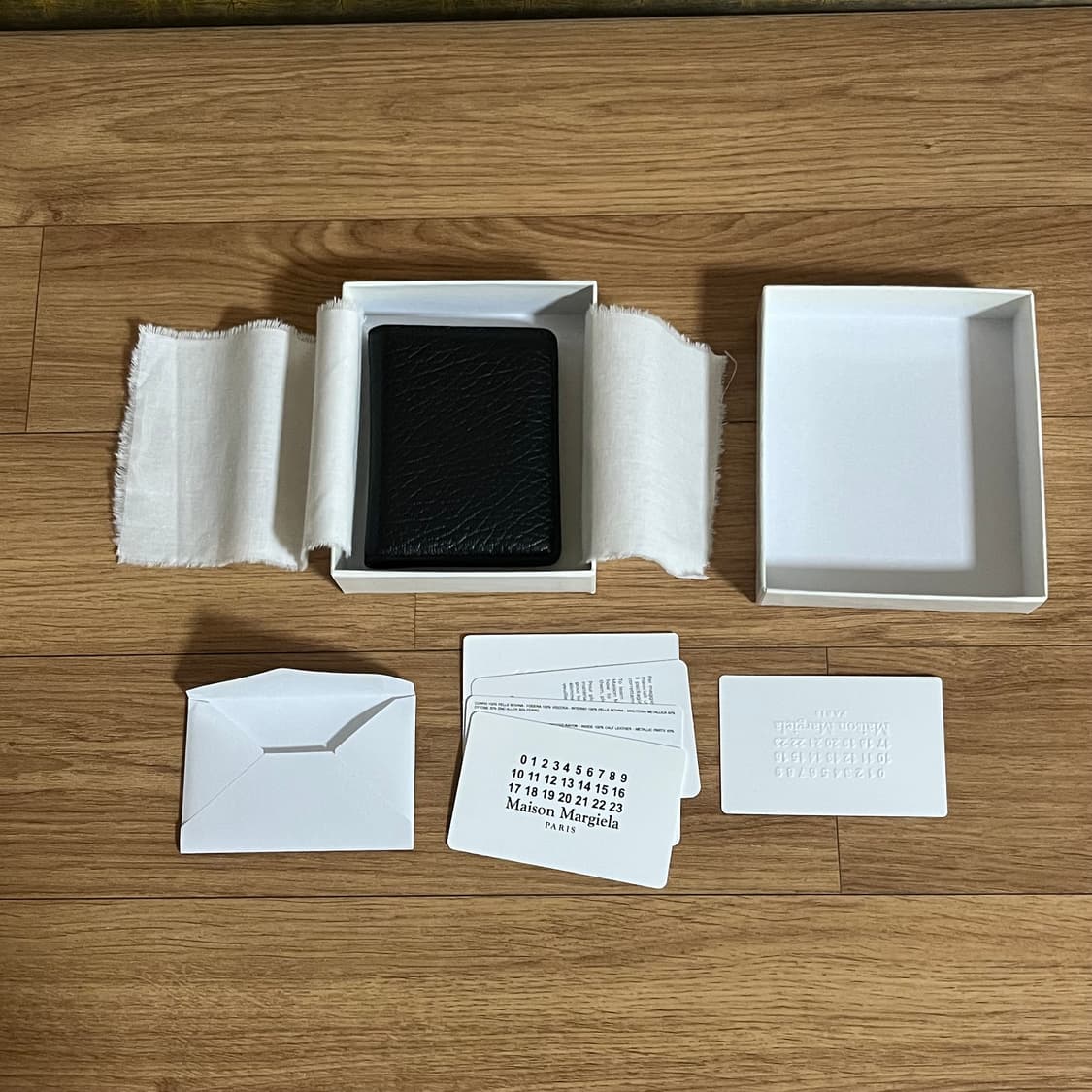 메종 마르지엘라 키링 카드지갑 블랙 풀구성 상품이미지4