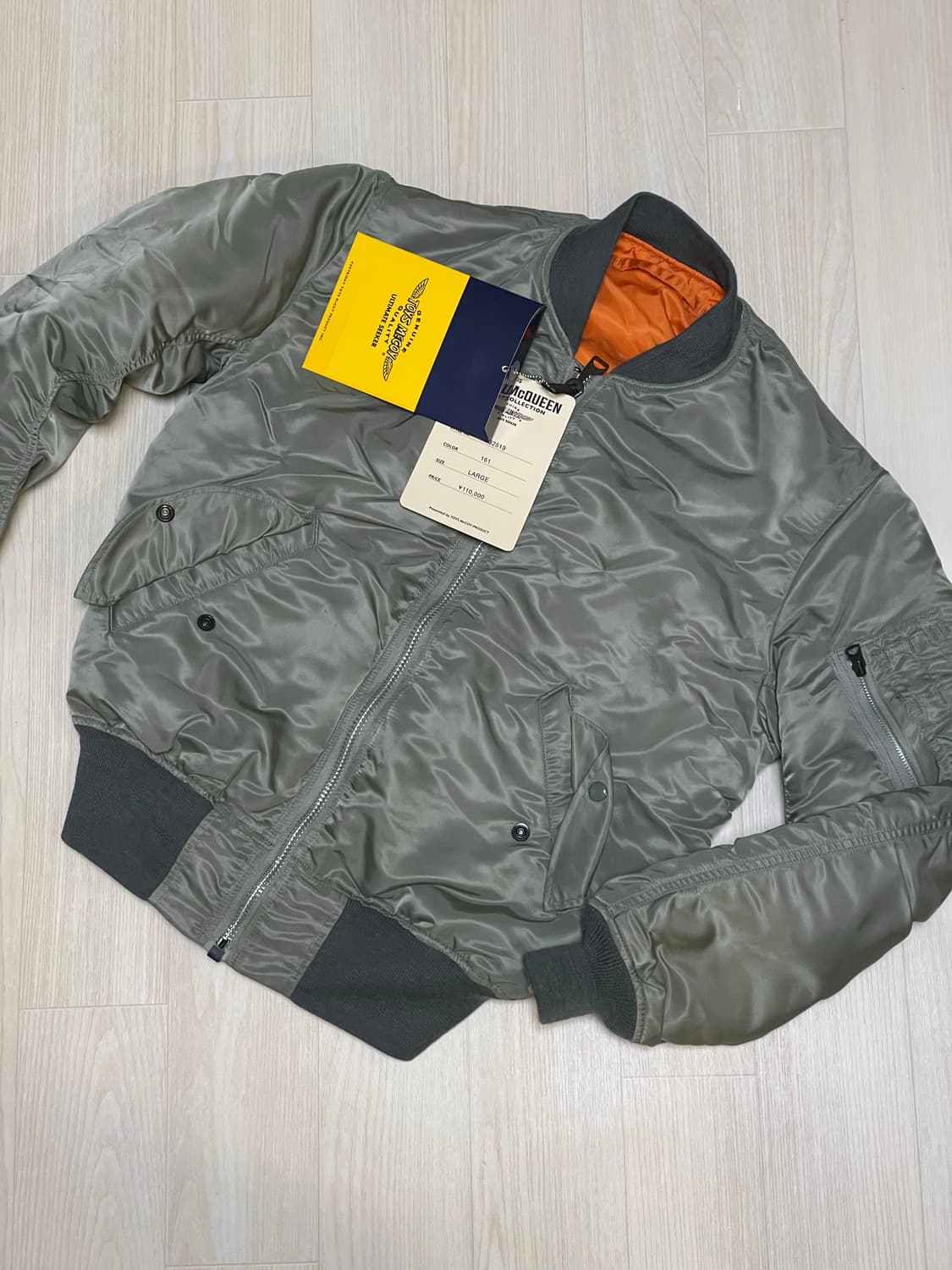 토이즈맥코이 ma-1 김원중 자켓 사이즈 교환 상품이미지3