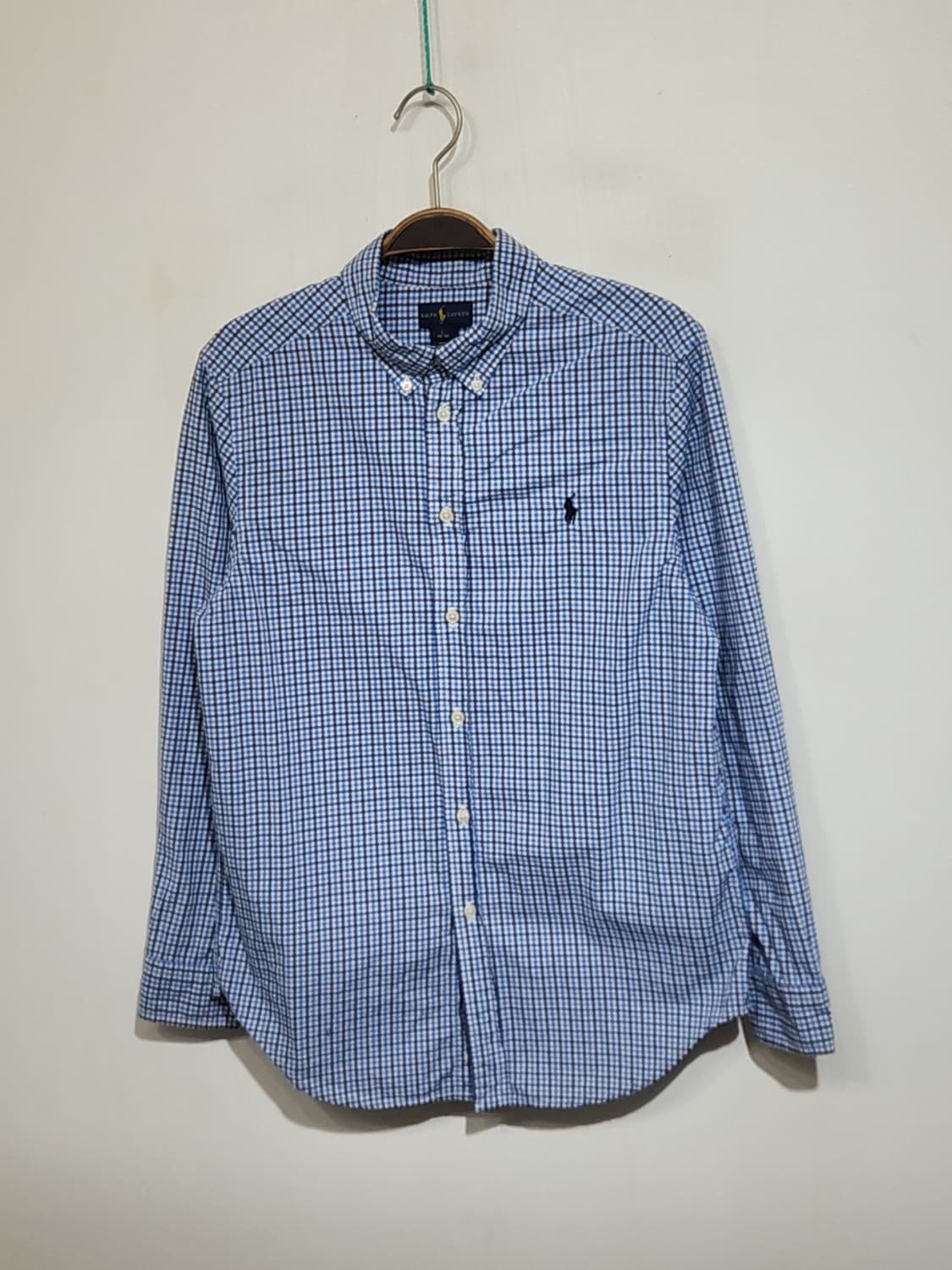 (L) 랄프로렌 폴로 남방 체크 셔츠 기본로고 캐주얼  상품이미지1