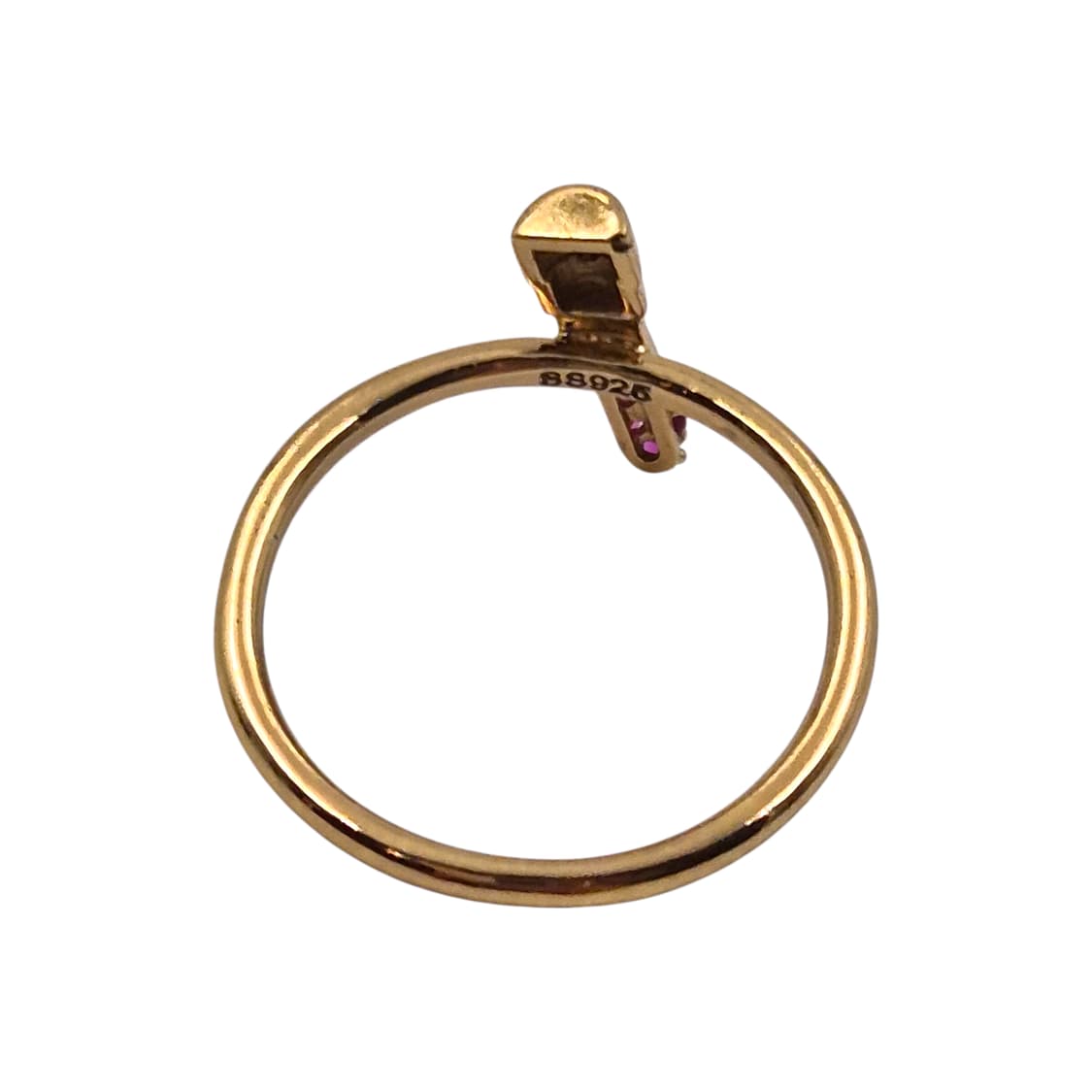 07s 마크제이콥스 실버925 립스틱 크리스탈 링 상품이미지5