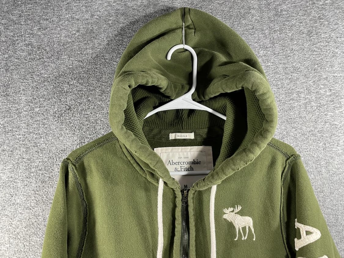 아베크롬비 앤 피치 Y2K 빈티지 머슬핏 후드 집업 상품이미지2